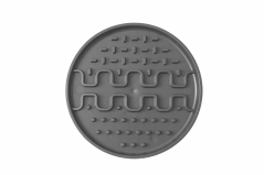 Lízací podložka Lollipop Mini - tmavě šedá